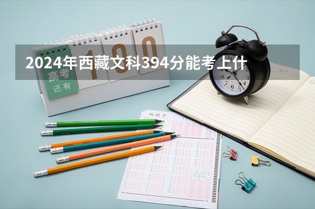 2024年西藏文科394分能考上什么大学？