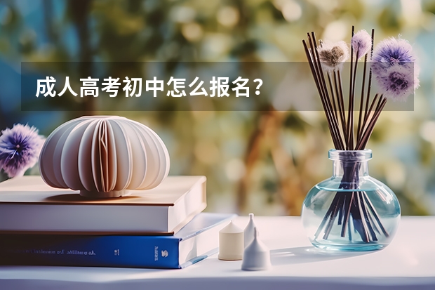 成人高考初中怎么报名？