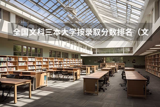 全国文科三本大学按录取分数排名（文科三本大学排名）