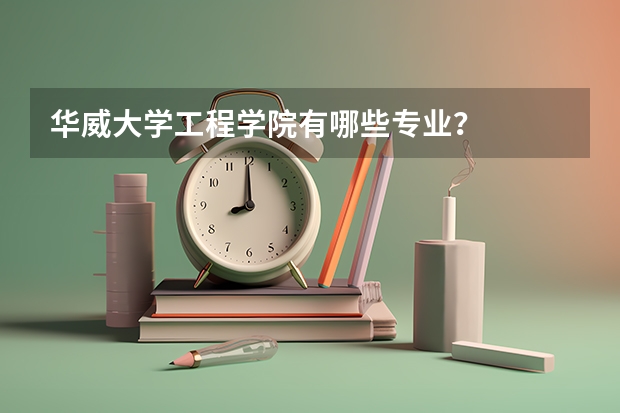 华威大学工程学院有哪些专业？