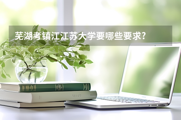 芜湖考镇江江苏大学要哪些要求?