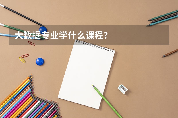 大数据专业学什么课程？