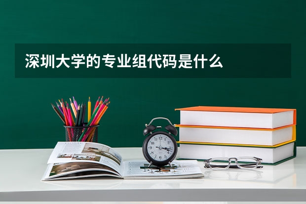 深圳大学的专业组代码是什么