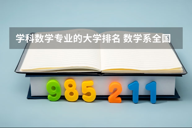 学科数学专业的大学排名 数学系全国大学排名