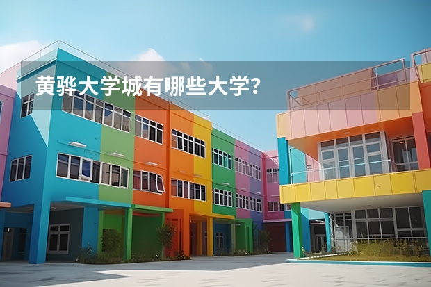 黄骅大学城有哪些大学？