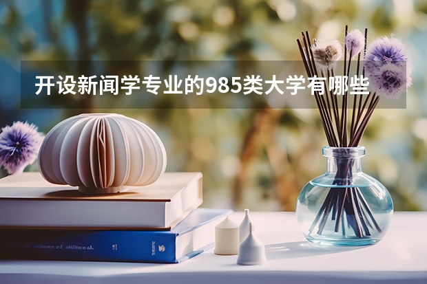 开设新闻学专业的985类大学有哪些