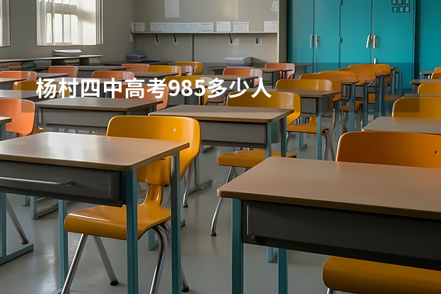 杨村四中高考985多少人