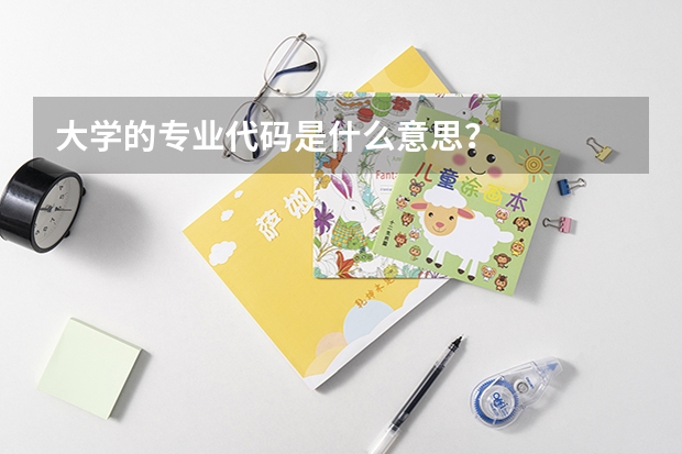 大学的专业代码是什么意思？