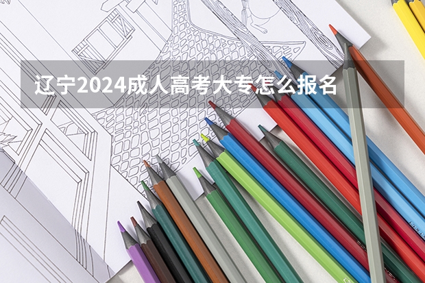 辽宁2024成人高考大专怎么报名 具体流程是什么？