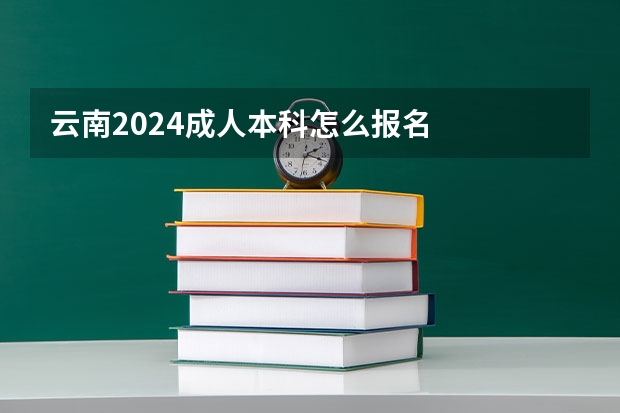 云南2024成人本科怎么报名