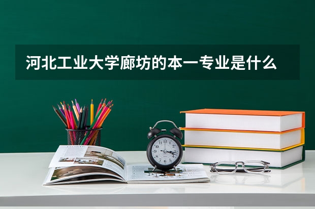 河北工业大学廊坊的本一专业是什么